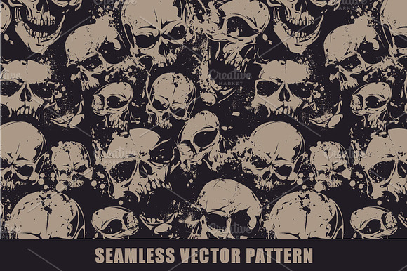 Skulls Seamless Pattern