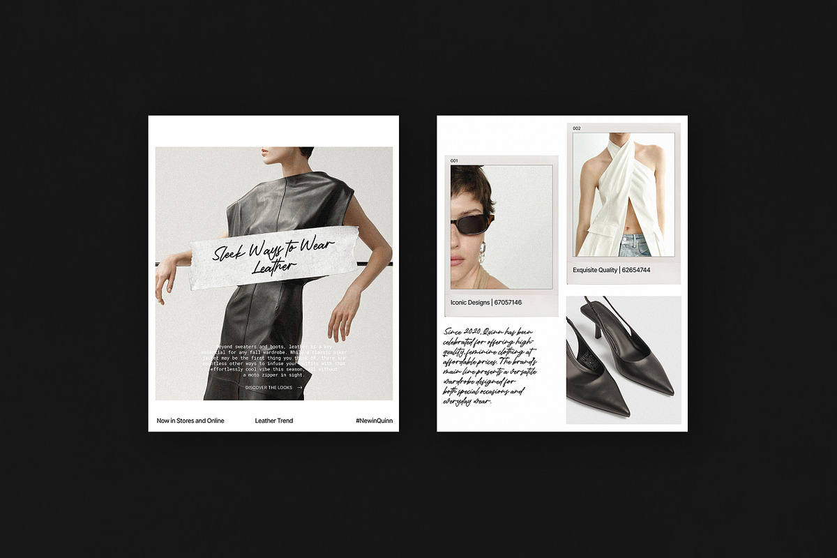 QUINN / Social Media Kit | Creative Market