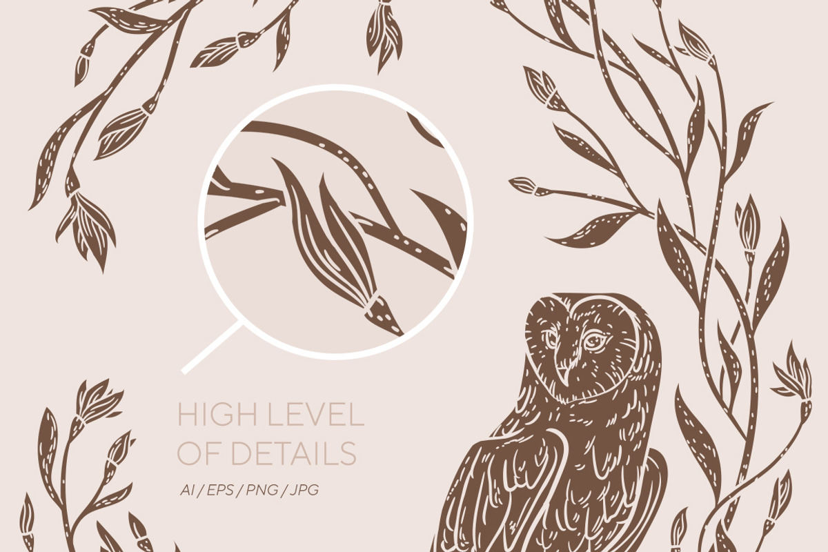 Owls graphic collection, a Decorative Illustration by Piñata (Photo 10 of 17)