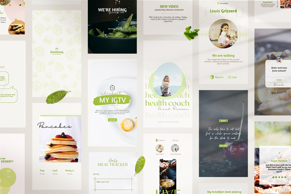 Food Instagram Set CANVA, a Social Media Template by goodesign (Photo 3 of 8)