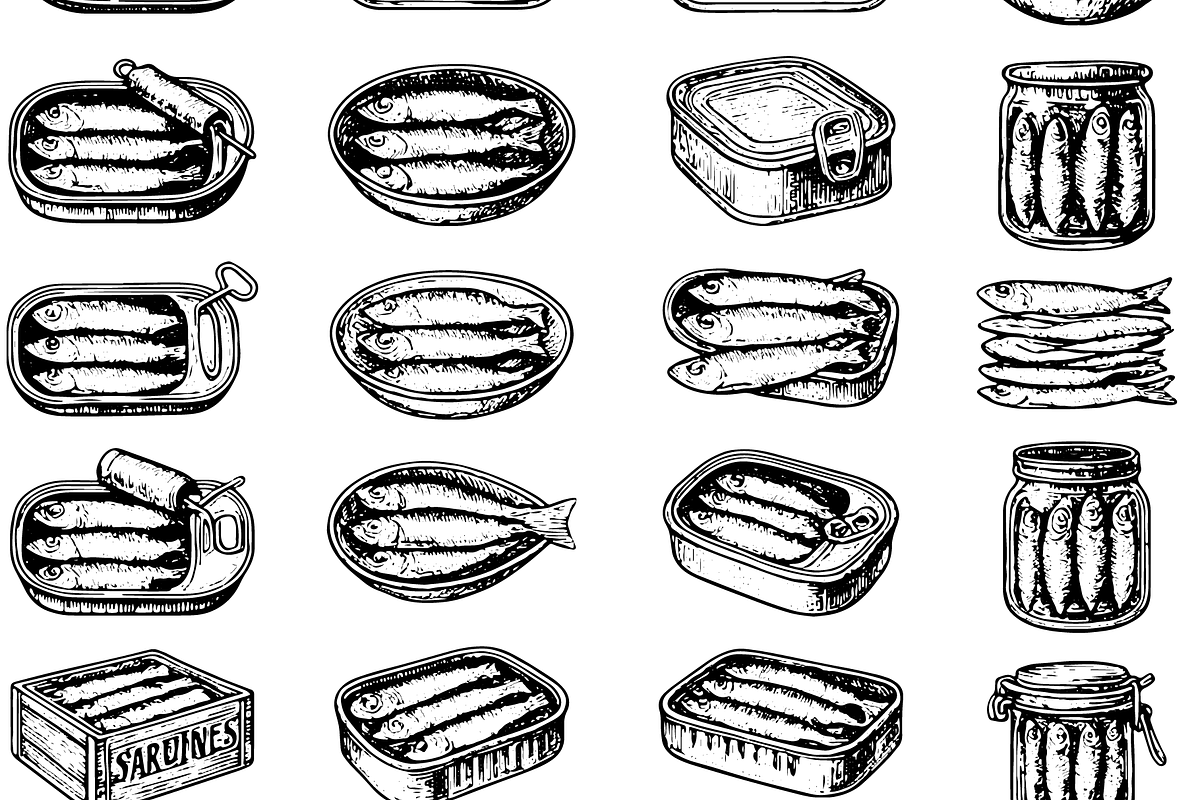 Canned Sardines and Fish Collection, an Object Graphic by RT Studio (Photo 3 of 4)