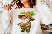 Whimsical Summer Gnome Clipart Bundl, an Illustration by SVGArt (Thumbnail 3 of 9)