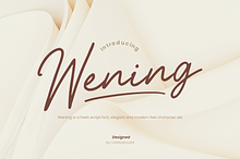 Wening Fresh Script Font