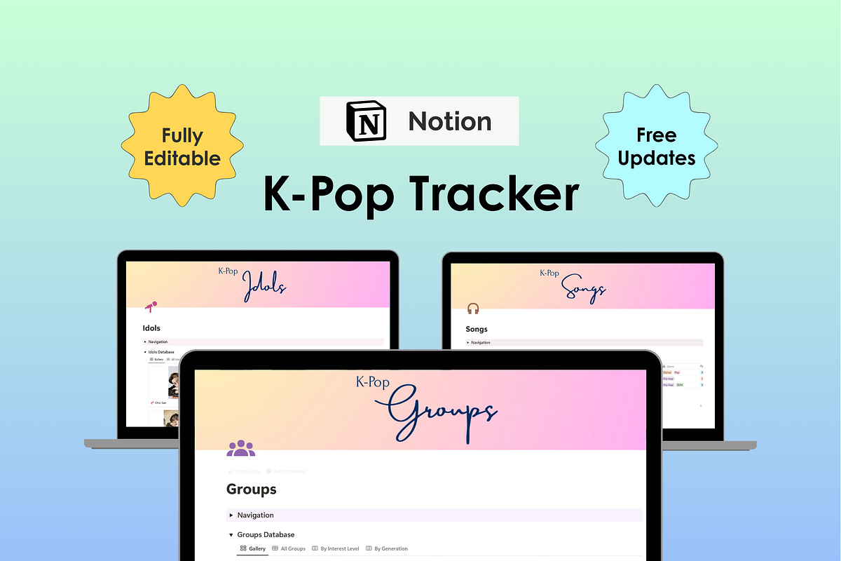 K-Pop Tracker - Notion