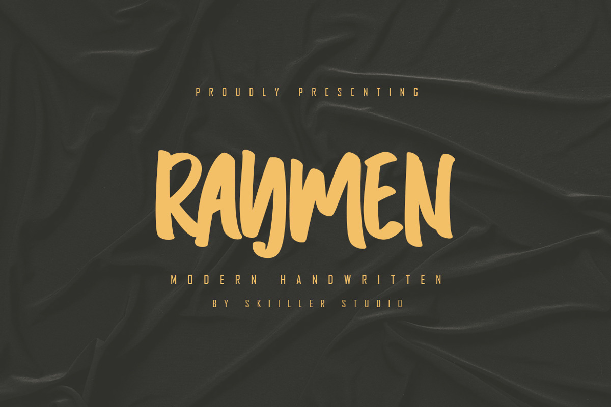 Raymen - Modern Handwritten, a Script Font by skiiller studio (Photo 1 of 8)