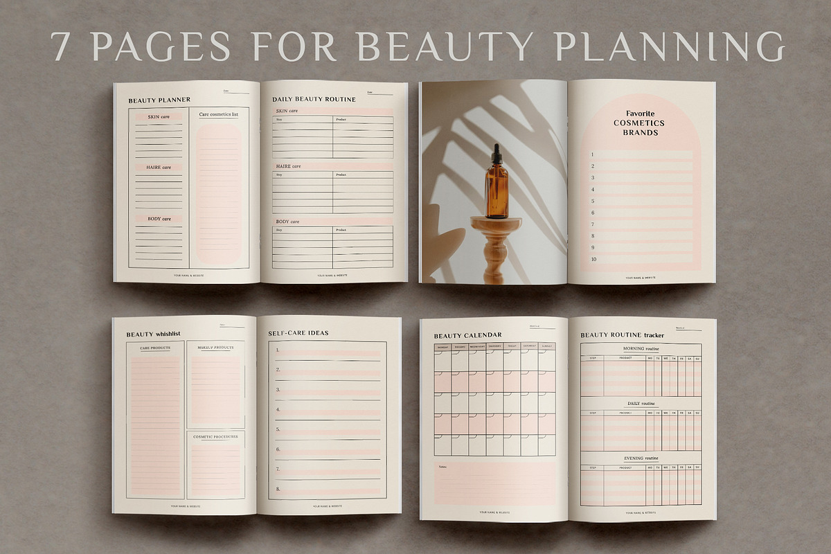 Aesthetic Planner & Calendar, a Stationery Template by Anatartan Design (Photo 3 of 27)