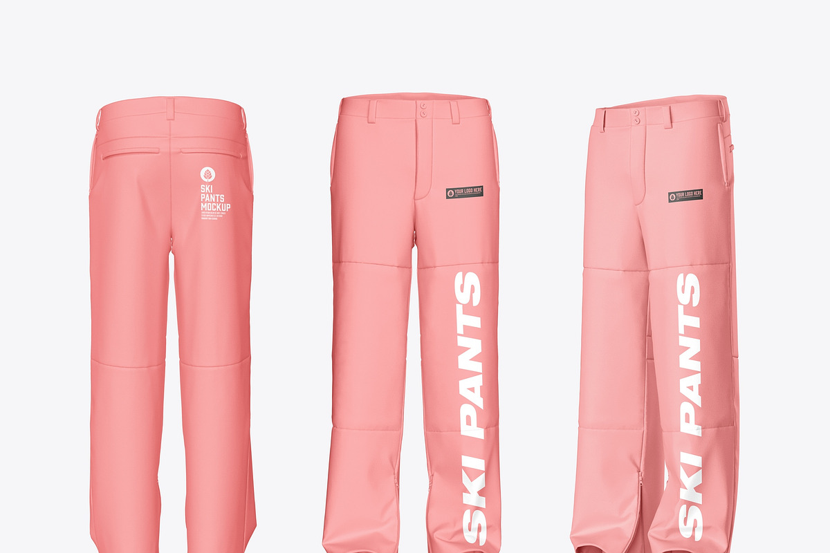 Ski Pants Mockup, a Product Mockup by OneVectorStock (Photo 2 of 3)