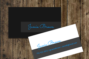 Black Neon Business Card