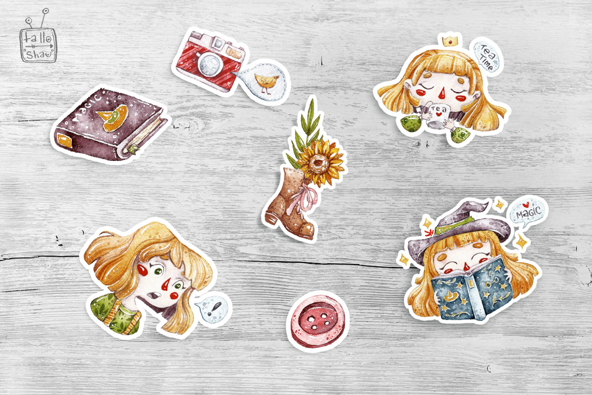 Watercolor Emotional Girl, an Illustration by talloshau's illustrations (Photo 5 of 5)
