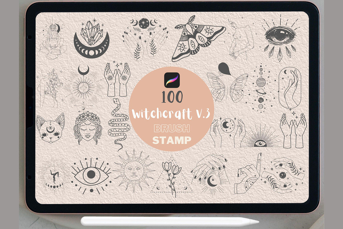 Wiccan Wicca Witchcraft Vol 3, a Brush Add-On by TaKong Magics (Photo 1 of 4)