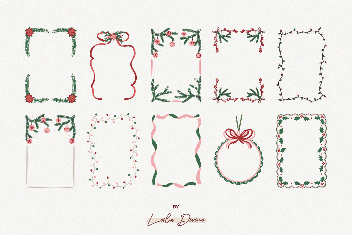 Hand Drawn Christmas Collection, an Object Graphic by Leila Divine (Photo 16 of 22)