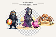 Sarcastic Tropical Goth Sublimation, an Illustration by Artnoy (Thumbnail 3 of 8)