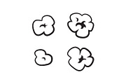 Simple Clean Popcorn Kernel Icon SVG, an Icon by PinkHouseCollection (Thumbnail 2 of 3)
