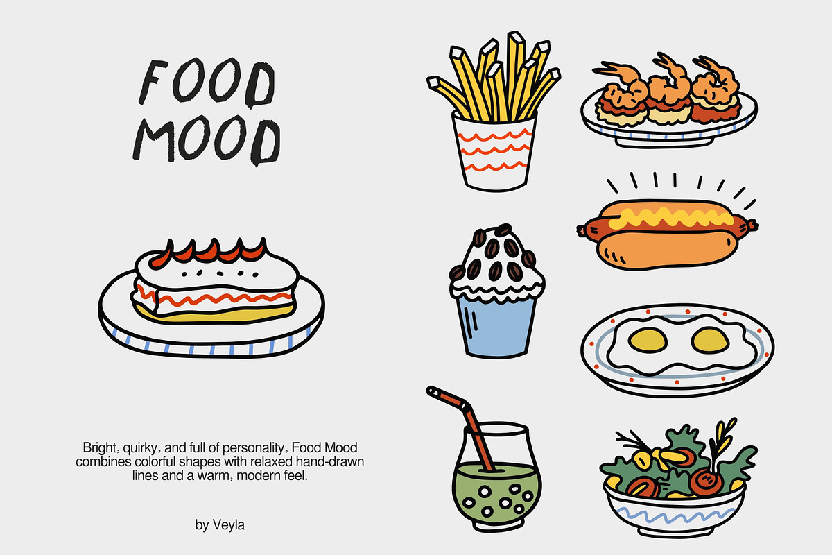 Food Mood: 160 Tasty Doodles, a Food Illustration by Veyla (Photo 7 of 14)