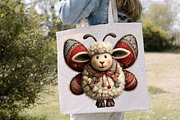 Whimsical Easter Sheep Clipart PNG, an Illustration by Canvas Craft (Thumbnail 7 of 7)