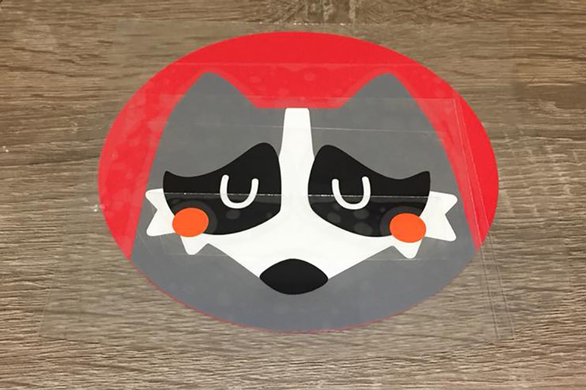 SVG DXF cut file portrait raccoon, an Illustration by kaeselotti (Photo 2 of 2)
