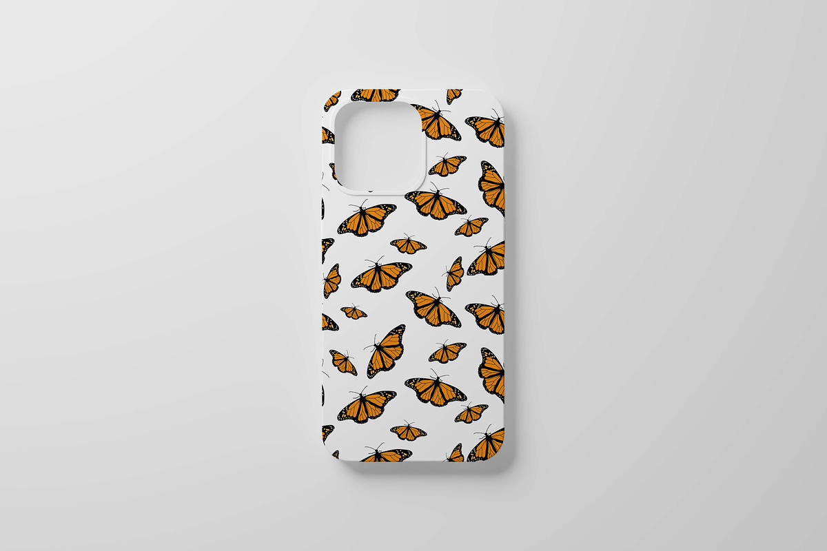 Seamless pattern butterfly monarch, a Pattern Graphic by Viktorijareut (Photo 2 of 4)