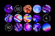 Surreal Waves - 50 Backgrounds, a Background Graphic by assetpro.design (Thumbnail 3 of 11)