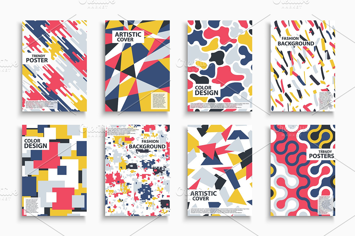Colorful abstract artistic covers, a Brochure Template by ExpressShop (Photo 1 of 5)