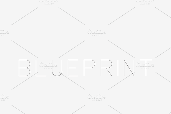 Blueprint - Laser, Craft Cutter Font preview 6