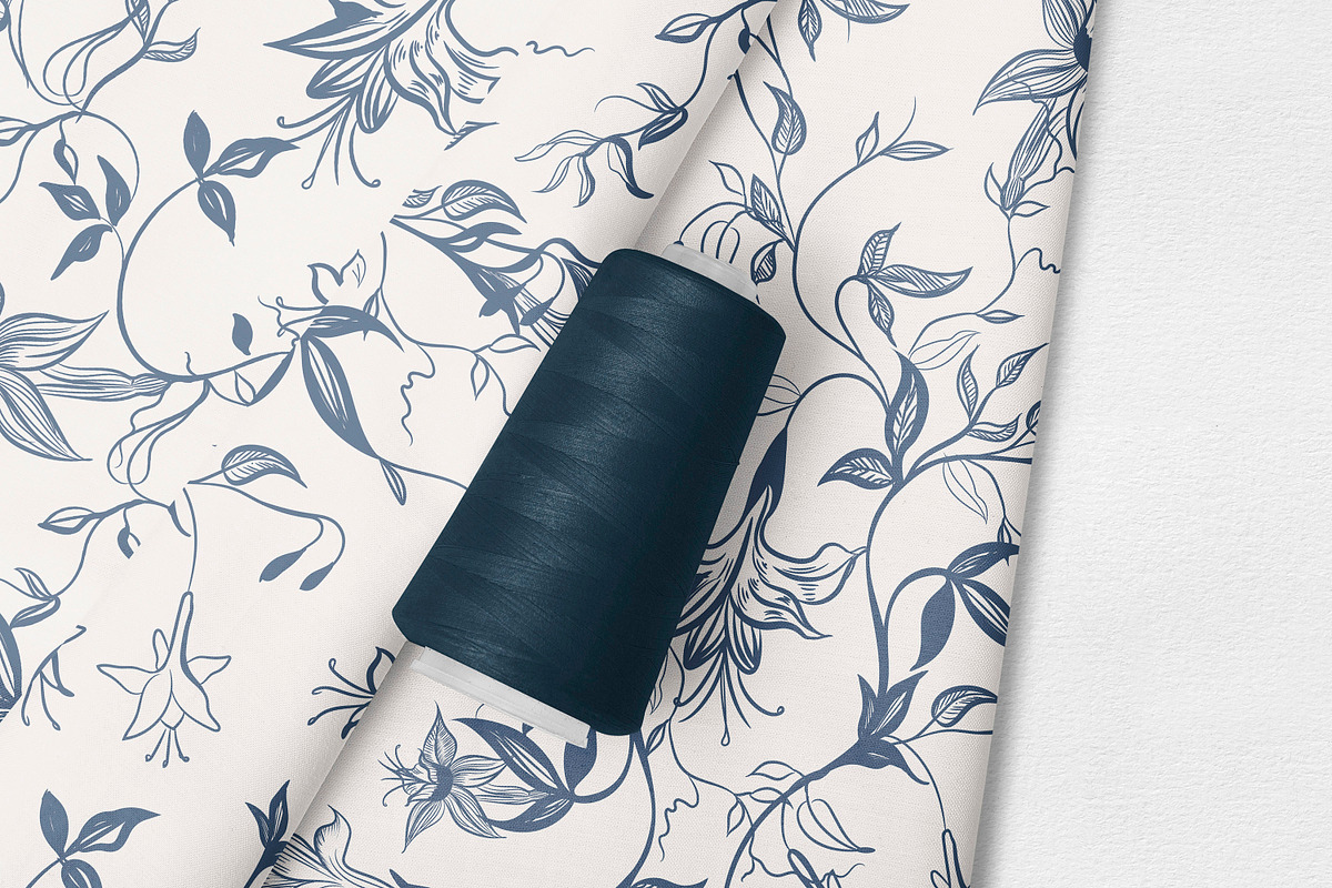 Toile de jouy vector  pattern, a Pattern Graphic by FleurArt (Photo 5 of 6)