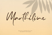 Marthiline - Handwritten Font, a Script Font by Motokiwo (Thumbnail 1 of 11)