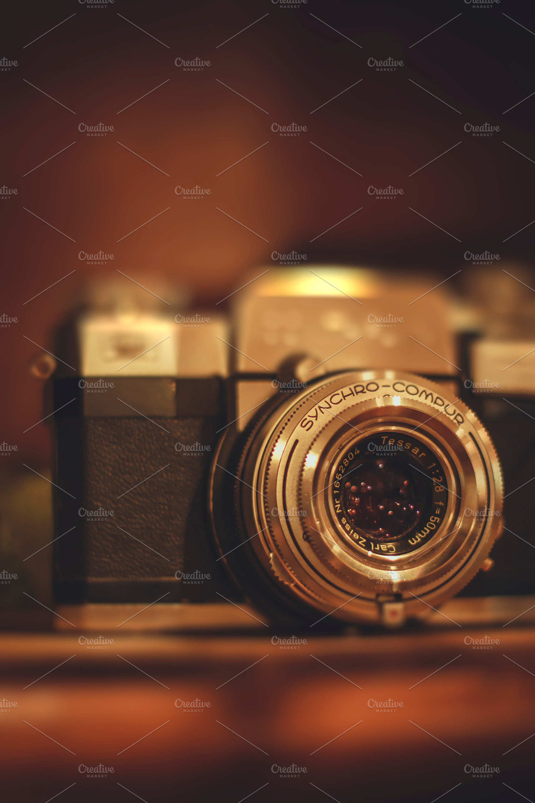 Vintage Camera Containing Vintage Camera And Synchro Compur