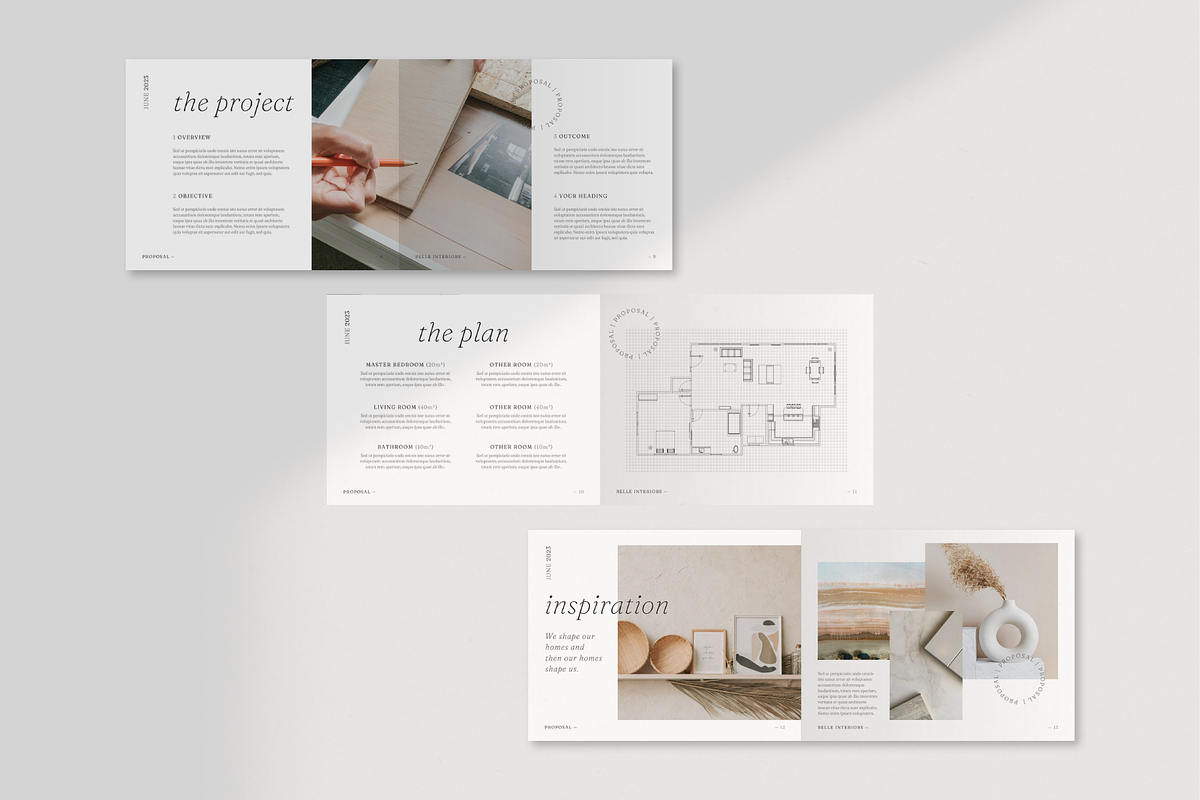 Interior Design Proposal Template, a Presentation Template by ...