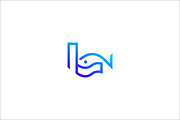 Minimalist Fish & Wave L Letter Logo, a Branding & Logo Template by arhabib (Thumbnail 6 of 14)