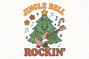 Groovy Christmas Rock PNG Sublimatio, an Illustration by CraftArtStudio (Thumbnail 1 of 4)