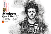 Modern Pencil Sketch PS Action, an Action Add-On by MRI STUDIO (Thumbnail 1 of 31)