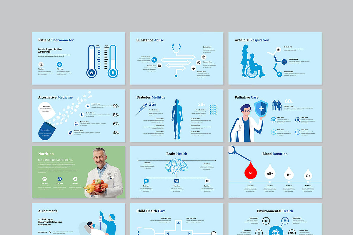 Medical Presentation Template, a Presentation Template by GenerousArt (Photo 7 of 7)
