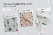Cornflowers and Raspberries, a Texture Illustration by Volga_Store (Thumbnail 2 of 12)