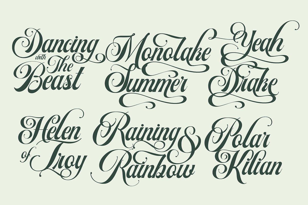 Artheria Classic Script, a Script Font by Fortunes Co (Photo 10 of 13)
