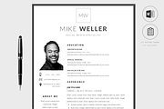 Resume Template WORD Classic CV, a Resume Template by PAPPERMINT RESUME STUDIO (Thumbnail 1 of 5)