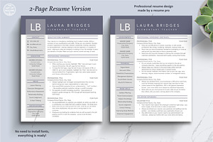 Teacher Resume Template Educator CV