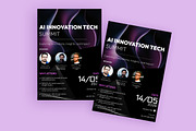 Ai Tech Summit Flyer Template, a Marketing Template by BeadyLab (Thumbnail 1 of 2)