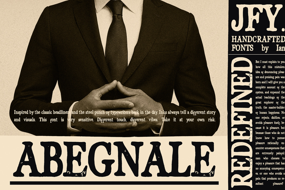 Abegnale Typeface