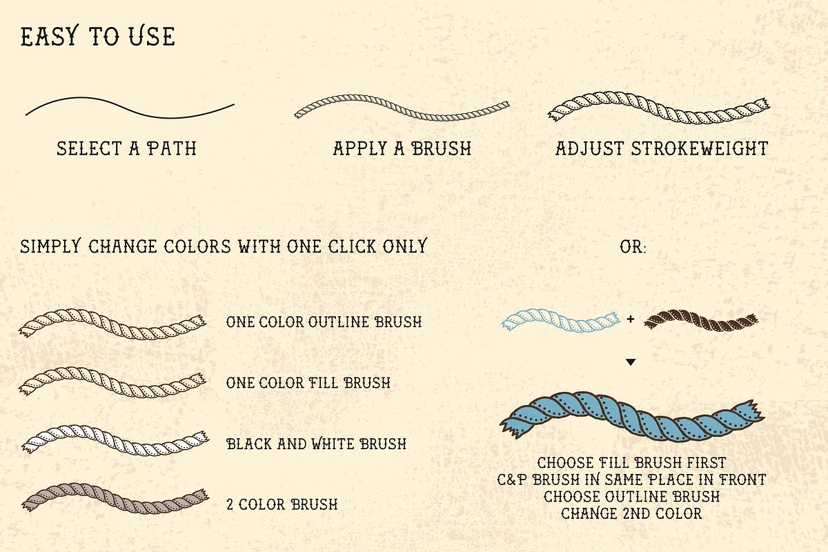 Sailor Mate's Rope Brushes III, a Brush Add-On by BAD TASTE (Photo 4 of 5)