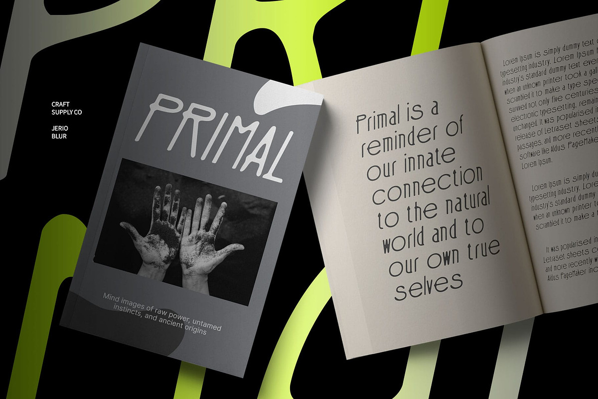 Jerio Blur, a Sans Serif Font by Craft Supply Co. (Photo 6 of 8)