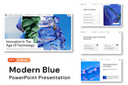 Modern Blue Powerpoint Template, a Presentation Template by Siska Arista (Thumbnail 2 of 4)