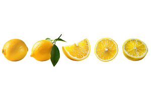 Whole and sliced lemons, a Food & Drink Photo by piter.goskov