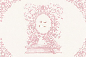 Pink Flower Frames, Borders, Flowers