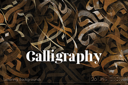 CALLIGRAPHY Abstract Backgrounds