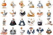 Retro Halloween Goose PNG Clipart Bu, an Illustration by Sublimation Artist (Thumbnail 2 of 6)