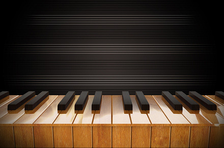 Illustration of piano keys containing piano, keys, and music, an Arts & Entertainment Photo by Artmeesri