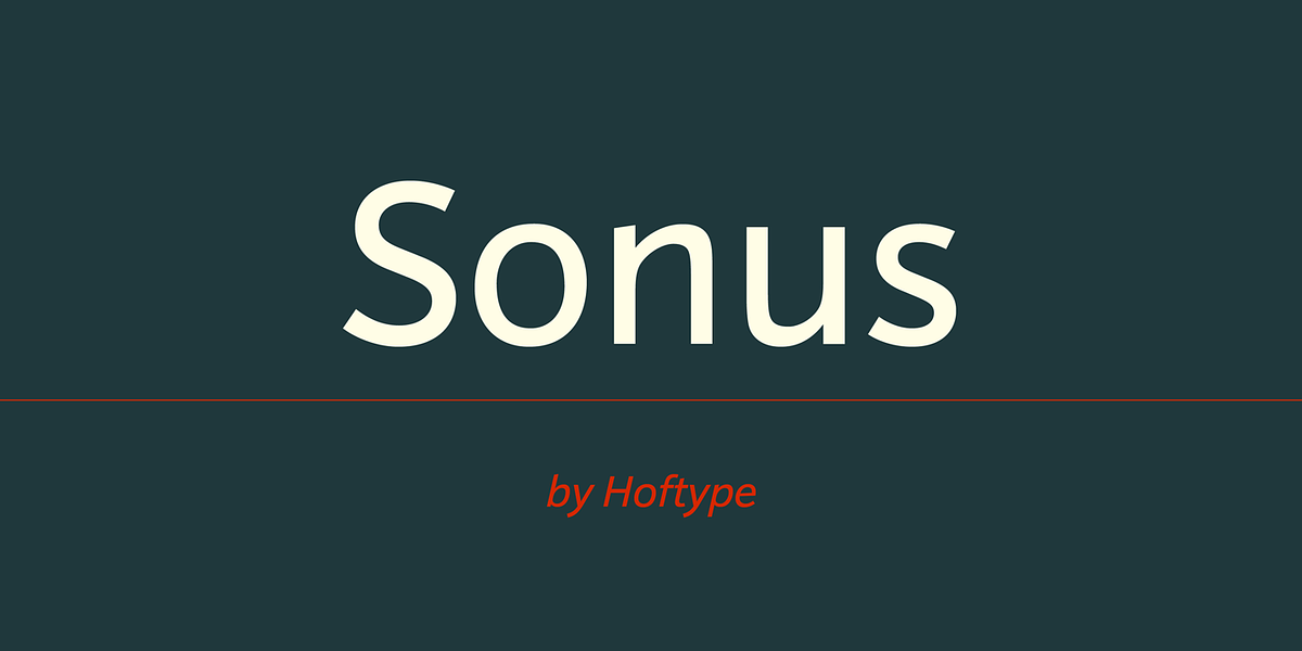 Sonus, a Sans Serif Font by Hoftype (Photo 1 of 6)