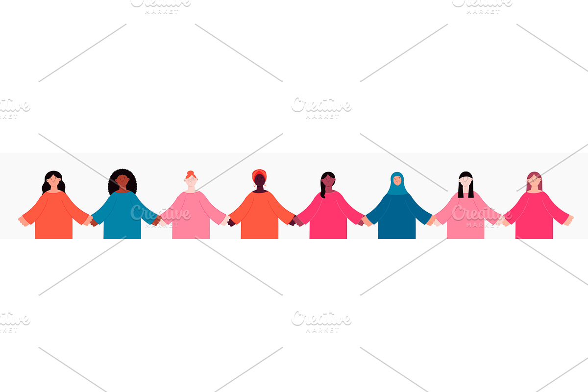 Diverse beautiful modern women, an Illustration by sceptical cactus