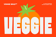 Veggie - Bold Font, a Sans Serif Font by limitype (Thumbnail 1 of 13)