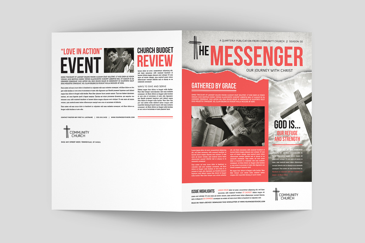 Church Newsletter Template, a Magazine Template by StockLayouts (Photo 3 of 4)
